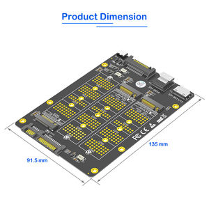 อะแดปเตอร์ M.<span class=keywords><strong>2</strong></span> <span class=keywords><strong>3</strong></span>-in-1สำหรับ NGFF สำหรับ III NVMe SSD รองรับ SFF-8654/SFF-8611/8612 2230/2242/2260/2280ขนาดเดสก์ท็อปใช้ในสต็อก - Product Image 3