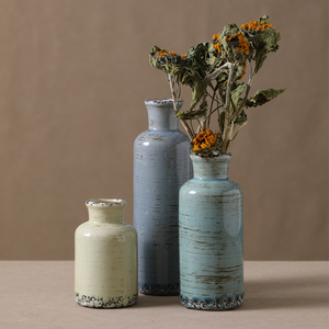 Nordic Grey Grote Keramische Vaas Porseleinen Bloempot Kerst Home Decor Keramische Vaas - Product Image 2