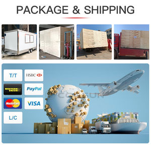 Estación de helados de lujo y yogurt congelado Remolque de camión de comida negra para catering al aire libre Remolque de comida portátil - Product Image 6