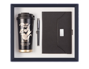 <strong>2026</strong> <strong>New</strong> Item <strong>Product</strong>, Gift Box 3In1 4In1 Advanced Practical Souvenir Coffee Cup Notebook Pen Travel Gift Sets - Product Image 1