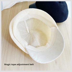 Béret polyvalent pour femme, style rétro coréen, casquette octogonale en maille à visière bec de canard pour tenue décontractée - Product Image 4