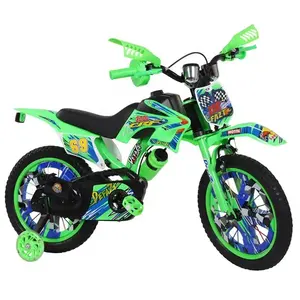 2021 Classic Kids Bike 16 Inch for Ages 3-9 Years Boys and Girls Motorbike style kids bike