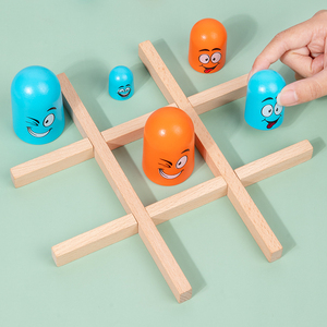 He-nueva muñeca de nido de tic-tac-toe para padres e hijos, juego de mesa interactivo familiar para interiores, juguetes de educación temprana ontessori para niños - Product Image 4
