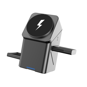<span class=keywords><strong>Chargeur</strong></span> sans fil rapide 15W 3 en 1 avec support escamotable pour montre et écouteurs, compatible avec plusieurs appareils <span class=keywords><strong>Apple</strong></span> - Product Image 1