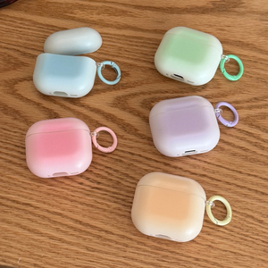 Étui anti-perte pour écouteurs Apple <span class=keywords><strong>Airpods</strong></span> 2 3 4 <span class=keywords><strong>Pro</strong></span> 2 3, avec givrure colorée dégradée, pour écouteurs sans fil, housse pour écouteurs, boîte de charge - Product Image 1