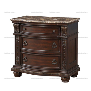 Cabecero <span class=keywords><strong>de</strong></span> cuero clásico <span class=keywords><strong>de</strong></span> lujo, <span class=keywords><strong>cama</strong></span> King Size, muebles <span class=keywords><strong>de</strong></span> dormitorio real antiguo para Villa, muebles para el hogar, juego <span class=keywords><strong>de</strong></span> dormitorio <span class=keywords><strong>de</strong></span> madera - Product Image 3