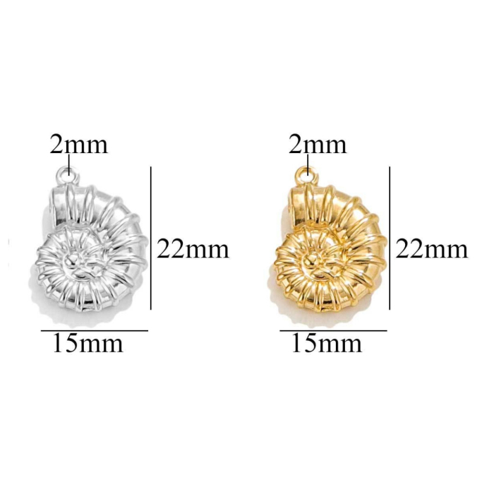Conch charms 523
