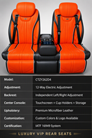 Banc en cuir 3 places CTZY262D4 avec réglage indépendant du dossier pour modification de la rangée arrière de fourgonnette V Class W447 V250 V260 V300