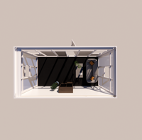 Maison mobile préfabriquée de luxe de 20 pieds, bâtiment en acier à panneaux sandwich de haute qualité pour villa, bureau, atelier et magasin de détail