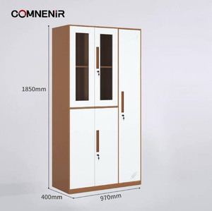 ארון תיוק מברזל כבד, עמיד בפני אש, עם מגירה ננעלת - אחסון רהיטי משרד למסמכים רפואיים בגודל A5 - Product Image 2