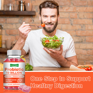 Hot bán Probiotics Gummies 10 tỷ tế bào Berry hương vị hỗ trợ khỏe mạnh miễn dịch và tiêu hóa Probiotics Gummy - Product Image 4