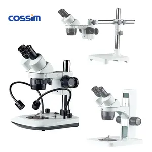 10X / 80X Industrielle Reparatur & Inspektion Binokulares optisches Zoom-Stereo mikroskop mit LED-Rin glicht