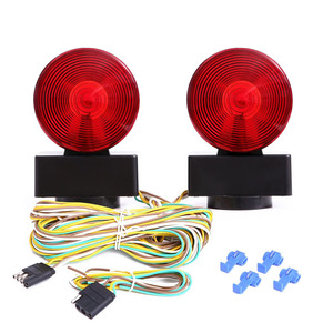 Kit de luz de remolque magnético de doble cara redondo incandescente de 12V personalizado accesorios de remolque de coche - Product Image 1