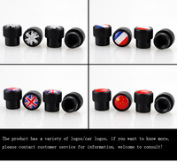 Drapeau allemand Capuchons de valve de pneu de voiture Porte-clés en alliage d'aluminium en forme de grande tête Universel pour/Mercedes/Logo personnalisé Haut