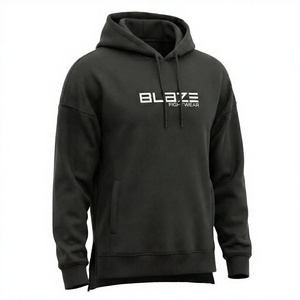 Service OEM, vente en gros de sweats à capuche pour hommes 100% coton, hiver, écologiques, imperméables, légers, couleur unie - Product Image 3