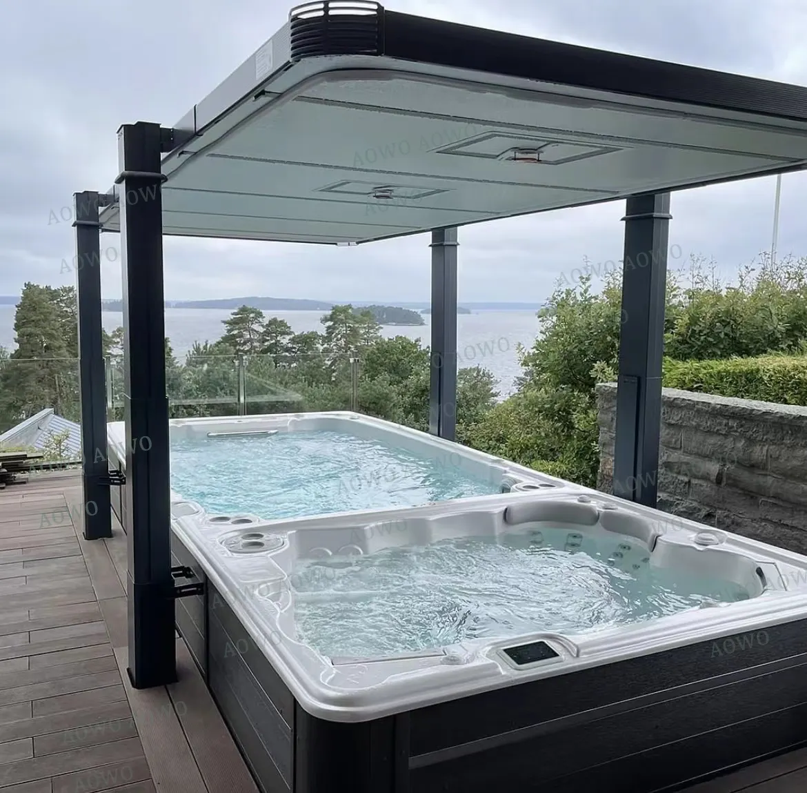 Заводская Ванна цена 5,8 м плавание спа jaquzi наружная гидромассажная Ванна spa jacozi бесконечный плавательный бассейн
