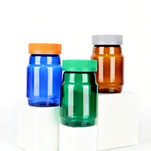 Botella transparente de PET de 265 ml, contenedor de píldoras, cápsulas de vitaminas, tabletas, botellas de medicamentos para suplementos dietéticos - Product Image 1