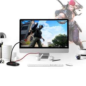 Microphone de jeu à <span class=keywords><strong>bras</strong></span> flexible pour PC - USB Plug & Play, Voix claire pour les e-sports, le streaming en direct et l'enregistrement - Product Image 3