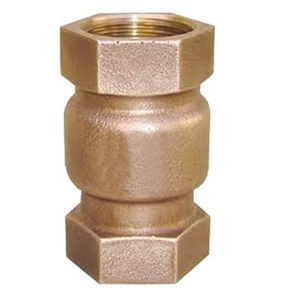 Conector vertical de bronce color metalizado con revestimiento de PTFE, personalizable OEM, para prueba de aceite, 1.5Mpa, extremos hembros roscados de 2 pulgadas (BSP) - Product Image 1