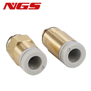 Nuevos Conectores Neumáticos Pequeños de Cobre NGS <span class=keywords><strong>KJS</strong></span>/KJH03/23/04/06-M3/M5/M6/01S, Conector Rápido Hexagonal Recto con Micro Rosca, 1 Año de Garantía - Product Image 5
