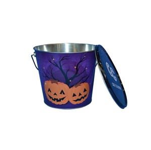 DADI personalizado película palomitas cubos lata <span class=keywords><strong>de</strong></span> metal con asa y tapa - Product Image 1