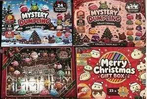 Calendrier de compte à rebours mystère avec 24 mini jouets anti-stress en plastique aux couleurs et expressions exclusives pour enfants de 8 à 13 ans, unisexe - Product Image 2