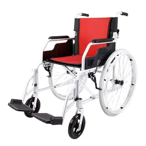드롭 백 핸들이 있는 초경량 접이식 수동 알루미늄 휠체어