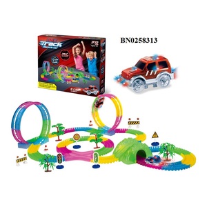 <span class=keywords><strong>Voiture</strong></span> de jeu magique Jacko Toys pour enfants, circuit flexible rotatif à 360° <span class=keywords><strong>lumineux</strong></span>, en plastique ABS - Product Image 1