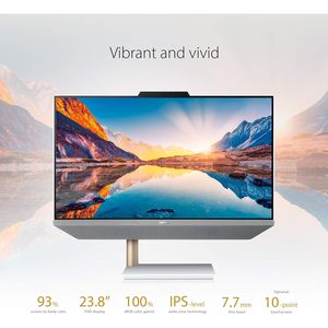    Ordinateur tout-en-un Zen Aio 23,8 pouces avec écran tactile FHD, Ryzen 7 5825U, 32 Go de RAM, 2 To de SSD, ordinateur de bureau professionnel - Product Image 6