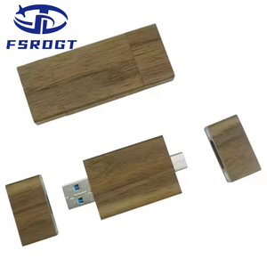 USB Bộ nhớ Flash 1 <span class=keywords><strong>GB</strong></span> cho điện thoại thông minh 2 trong 1 CLE USB 3.0 2.0 Pendrive bán buôn OTG gỗ loại C tùy chỉnh USB bộ nhớ 2GB 4GB 8GB - Product Image 4