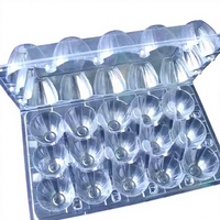 Plateau à œufs rectangulaire en PET/PVC transparent thermoformé, personnalisable, écologique, avec 6/8/12/15/30 alvéoles, pour usage domestique, vente en gros