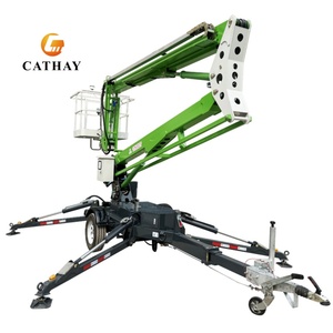 <span class=keywords><strong>Nouvelle</strong></span> plateforme élévatrice télescopique articulée remorquable CATHAY LIFT, 45 pieds, 60 pieds, 80 pieds, hydraulique, télécommande - Product Image 1