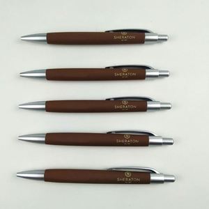 Eco-Friendly Bamboo Ballpoint Pen With Customized Logo Metal Clip for Promotion - Product Image 2