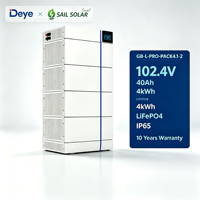 Baterai Lithium IP55 Deye GB-L-Pro-Pack4.1-2 4.1kWh 102.4V untuk Sistem Energi Surya Rumah Tangga