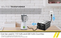 Transformador de Corriente Alterna de 850W, Convertidor de Voltaje 110V/220V, Elevador/Reductor con Bobina Toroidal de Triple Enrollamiento