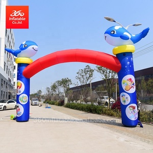 Sự Kiện Khai Mạc Vòm Quảng Cáo Bơm Hơi Hình Cá Heo Hoạt Hình Động Vật Biển - Product Image 2