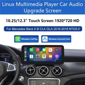 Autoradio con Schermo Touch da 10.25/12.3 Pollici per <span class=keywords><strong>Mercedes</strong></span> W205 A/<span class=keywords><strong>B</strong></span>/CLA/GLA/GLC 2016-2018 NTG5.0 |   Lettore Multimediale GPS con Apple CarPlay Wireless - Product Image 1