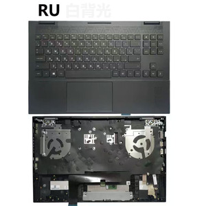 Carcasa Superior con Reposamanos y Teclado Retroiluminado con Distribución US/<span class=keywords><strong>RU</strong></span>/FR/SP/LA/IT/HB para HP Omen 15-EN EK TPN-Q238 Q236 Q208 Negro - Product Image 3