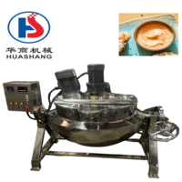 Huashang maatwerk voedselverwerkingsmachine met roestvrijstalen verwarmings-, meng- en kookfuncties, jacket kettle