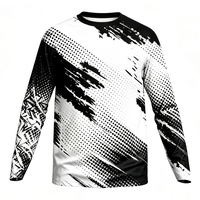 Maillot de motocross MX MTB personnalisé sans marque % polyester, séchage rapide, respirant, pour l'été, avec logo d'équipe professionnel personnalisé positionné à l'avant