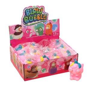 Unicorn Series Vinyl Decompression Toy Plastic Pinch Squeeze <b>Squishy</b> with Burst Eyes for Stress Relief - Product Image 4