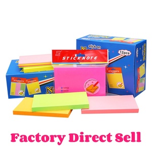 Bán buôn Kawaii văn phòng phẩm 76x76 hình dạng người nước ngoài ghi chú dán 3x3 Memo Pads Repositionable tim dấu hiệu tabs tự dính - Product Image 2