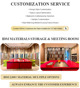 IDM Hospitality Solid Wood Eco-Friendly Turnkey Solution Tailored Luxury 5-Star Hotel Bedroom Furniture Set for <strong>Guest</strong> Rooms - Product Image 5