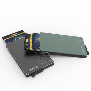 Kaisca <b>RFID</b> <b>Blocking</b> Aluminium Card Holder for Men-6 Inch Fashion Style No Closure Premium Credit & Bank Card <b>Wallet</b> - Product Image 5