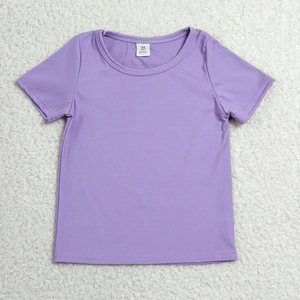 พร้อมส่ง เสื้อยืดเด็ก Lopw Moq สวมใส่สบาย เสื้อโยคะแขนสั้นสำหรับเด็กผู้หญิงช่วงฤดูร้อน - Product Image 4