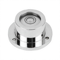 Niveau à bulle rond K1154 avec bride de montage D1=28 H=14, Forme: Laiton, Composant: Polyamide, D=40, E30'