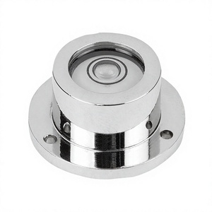 Niveau à bulle rond K1154 avec bride de montage D1=28 H=14, Forme: Laiton, Composant: Polyamide, D=40, E30' - Product Image 2