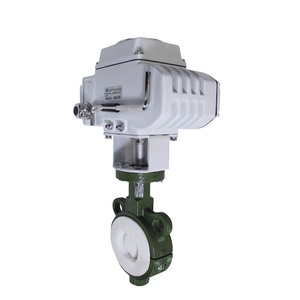 วาล์วควบคุมแบบมีมอเตอร์ ผลิตจากเหล็กดัดเหนียว พร้อมซีลที่นั่ง PTFE บุฟลูออรีน สำหรับงานควบคุมการสั่งงานด่วนของ Covna - Product Image 3