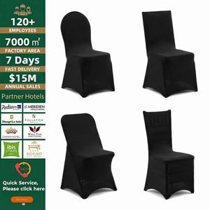 Funda de Licra para Silla de Banquete de Hotel, Color Borgoña, Ajustable y Elástica, para Cenas - Product Image 2