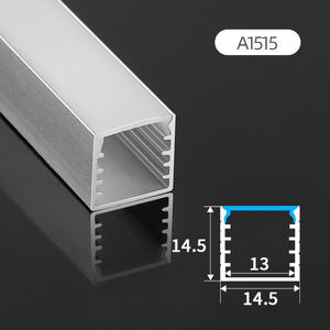 Venta Directa <span class=keywords><strong>de</strong></span> Fábrica, Perfil <span class=keywords><strong>de</strong></span> Canal en U <span class=keywords><strong>de</strong></span> Aluminio 6063 <span class=keywords><strong>de</strong></span> 14.5*14.5MM, Carcasa Lineal <span class=keywords><strong>de</strong></span> Aluminio para Tira <span class=keywords><strong>de</strong></span> Luz LED - Product Image 1